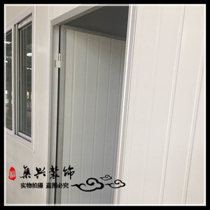 佛山批发彩钢板专用铝合金门料单双门简易净化泡沫岩棉h铝材