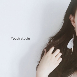 【youth】韩国仙女气质森系手作简约蝴蝶翅膀耳环耳夹