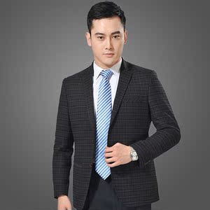 金狐狸男装 时尚都市 两粒单排扣  西装外套 中青年男士西服单西