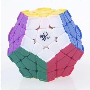 正品qj奇积大雁3阶五魔方异型不规则12面体彩色三阶专业竞速比赛