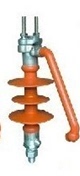 10kv fflw-12/m20非穿刺型复合防雷针式绝缘子高压放电杆合成防弧