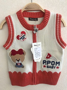 全新波姆熊PomBear儿童针织衫 码全，，纯棉材质，有10