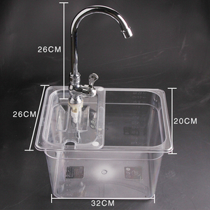 适用一号泉绿叶净水器饮水宝透明演示机实验箱水槽水泵工具展示台