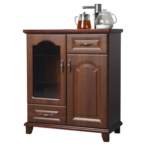 笛浪茶吧机 家用实木全自t动欧式茶水柜下置水桶智能饮水机餐边柜