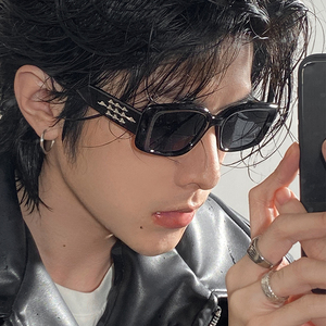 gm墨镜男款f潮美式复古长方形网红街拍痞帅级感开车专用太阳眼镜