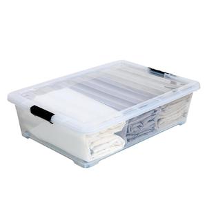 床底收箱用透明家床下储带物箱抽盒屉纳收纳盒轮塑料扁平整理