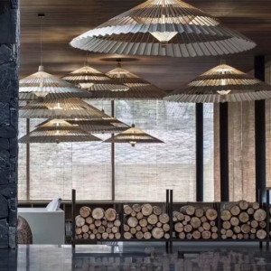 京剧脸谱组合中式风格茶楼饭店吊顶装饰灯罩伞寿岳小商品批发同款