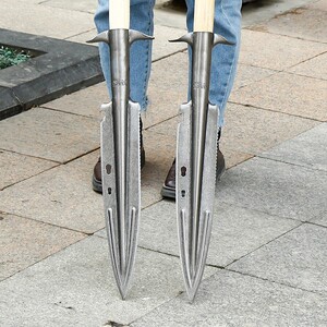 野猪矛祖鲁矛红缨枪枪头矛表w演道具霸王枪武术长矛头枪户外野猪