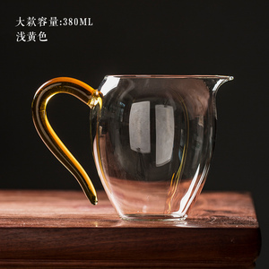 台湾禾器玻璃公道杯大号小公杯高档茶海茶具堪比自慢堂高端分茶器