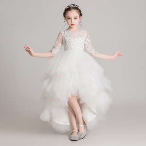 女童生日公主裙花童婚礼小女孩礼服钢琴比赛圆锁超仙礼裙高端定制