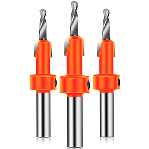 沉孔钻头锥孔钻合金头阶梯沉头钻打孔上螺丝钻头沙拉钻z木工开孔