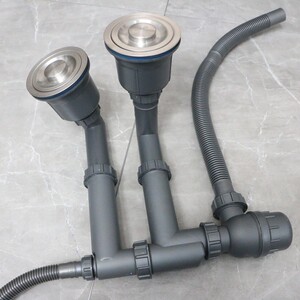 埃美柯水排配件洗菜房下水管厨盆槽水管双槽洗碗池水斗下水器管子