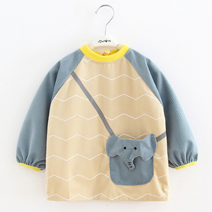 围儿罩衣儿童g倒穿衫婴挂衣吃饭护衣幼儿园倒幼衣宝宝反穿罩衣外