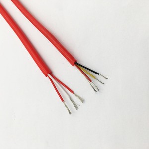 PT100温度传感器信号线3芯4芯耐高温软硅橡胶补S偿导线多芯电缆线