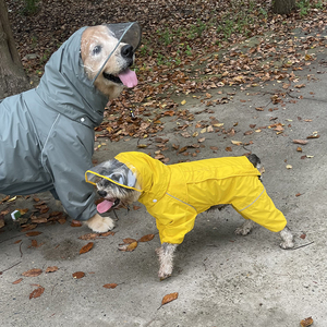 【狗爸自制】纳季轻薄小型狗狗雨衣拉链四脚泰包防水全迪雪夏瑞