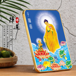 定制子归图画像  阿弥陀佛佛像画拉米娜摆台 挂画定做结缘