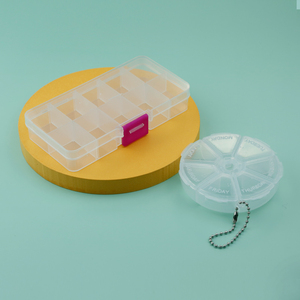现货速发10格 透明塑料收纳盒 多格子耳钉首饰盒 整理盒 隔片DIY