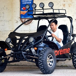 新品成人四驱沙滩车双人卡丁车四轮越野汽油摩托车单人亲子儿童电