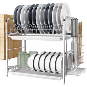304不锈钢碗架沥收架晾放碗盘碗筷碗碟架厨置房物架水纳盒用品2层