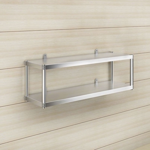 墙壁货架壁挂式多层不锈钢固定家用商用微波炉架厨房分层置物架