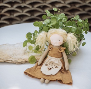 手作华德福羊毛娃娃·飞土为尘原创38厘米换装玩偶〔定制4周