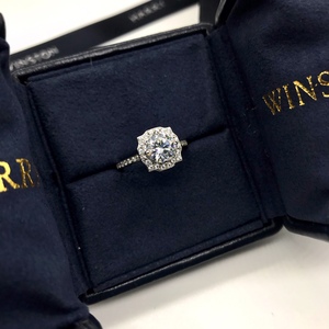 高定推荐 belle一克拉婚戒 harry winston钻戒指 海瑞温斯顿纯银