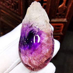 紫水晶吊坠转运龙