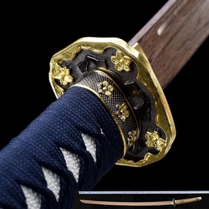 日本武士刃剑道居合道太刀练习道具刀带鞘木刀防身冷兵器 未开刃