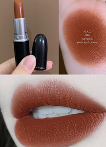 新色mac口红魅可口红646#marrakesh棕红脏橘色哑光雾面口红