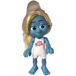 (小乐园)@正版散货蓝精灵头发可梳蓝妹妹/关节可动人偶公仔