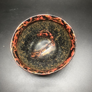 宋代建盏 兔毫 油滴 杂色釉 建窑老盏瓷片 古瓷标本 已金缮