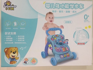 新品益智婴儿多功能学步车，适合0岁以上材质塑胶及电子元件蓝色