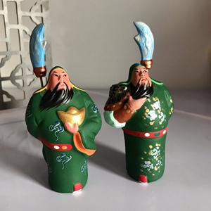 420人付款淘宝泥人张招财关公摆件关羽关二爷武财神爷开业开张送礼