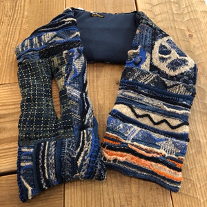 kapital 平田和宏 反战 做旧刺绣毛线 围脖 20aw