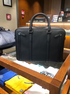 zzegna杰尼亚 99男士商务公文包荔枝纹手提电脑包意大利coco