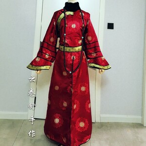 云卷舒手作:旗服 旗装 男装常服袍 喜服 延禧攻略 如懿传同款