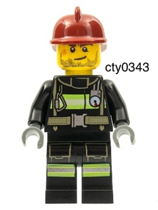 乐高lego 城市city 60002 大型消防车 cty0342 cty0343 消防 人仔