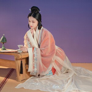 汉服出租 秦汉 直裾 马王堆曲裾 尔雅 南雅集 『青岚之风』