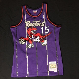 mitchell ness mn猛龙队 卡特 麦迪 大码球衣复古迷彩nba篮球服