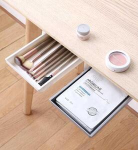 课桌下抽屉收纳盒办公室笔筒宿舍桌面学生桌底隐藏文具用品置物