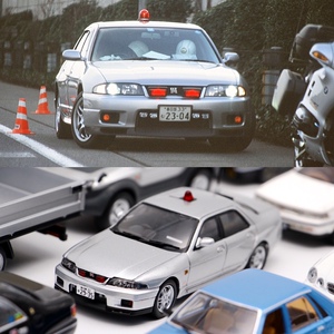 rais京商日产天际线skyline r33 autech便衣 1:43 埼玉县日本警车