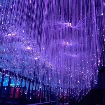 网红光纤灯吊顶满天星蝴蝶艺术舞台会所楼梯ktv装饰光钎星空吊灯