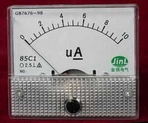 00zzhpka淘宝85c17 100ua直流微安表100微安指针电流表200ua 300ua
