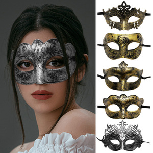 万圣节舞会派对面具复古爵士性感仿古半脸眼罩男女化妆定型道具