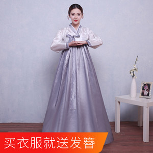 鲜族传统韩服裙子民族演出服套装女团宫廷舞台时尚日常朝鲜族服装