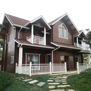 定制户外木屋别墅民宿农家乐防腐木小房子欧式简易实木木头房