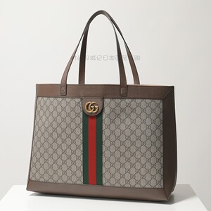 GUCCI古奇古驰GG OPHIDIA真皮单肩手提通勤托特包女包547947正品