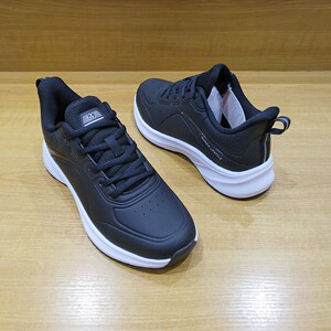 奇安达女鞋平底运动鞋休闲鞋秋冬新款皮面防水跑步鞋超轻耐磨鞋