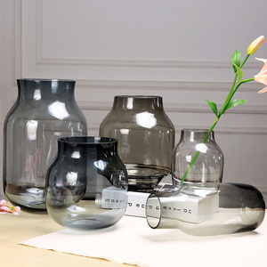 包邮摆设北欧式创意台面彩色玻璃花瓶花器客厅卧室摆件家居装饰品
