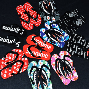 ins潮牌sup人字拖鞋男夏沙滩凉鞋户外街头休闲supreme网红女鞋子